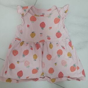 Baby Girl Cotton Dress with Bloomers